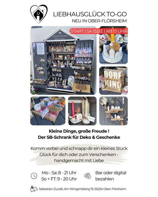 Liebhausglück To‑Go: Unser SB‑Schrank ist geöffnet