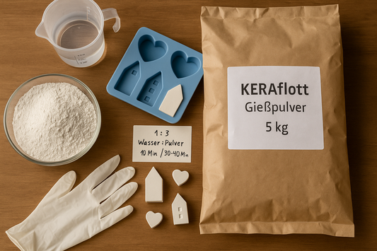 KERAflott Gießpulver 5 kg – damit gießen wir am liebsten
